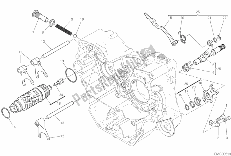 Todas las partes para Shift Cam - Horquilla de Ducati Scrambler Desert Sled Thailand USA 803 2020